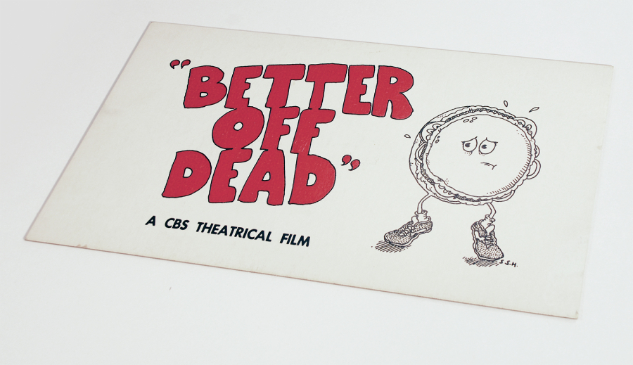 Better Off Dead parking pass collectible