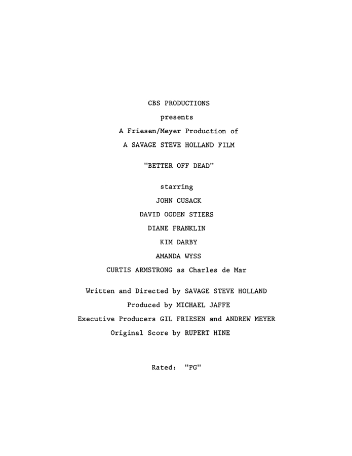 Better Off Dead press kit notes collectible (photo 3)