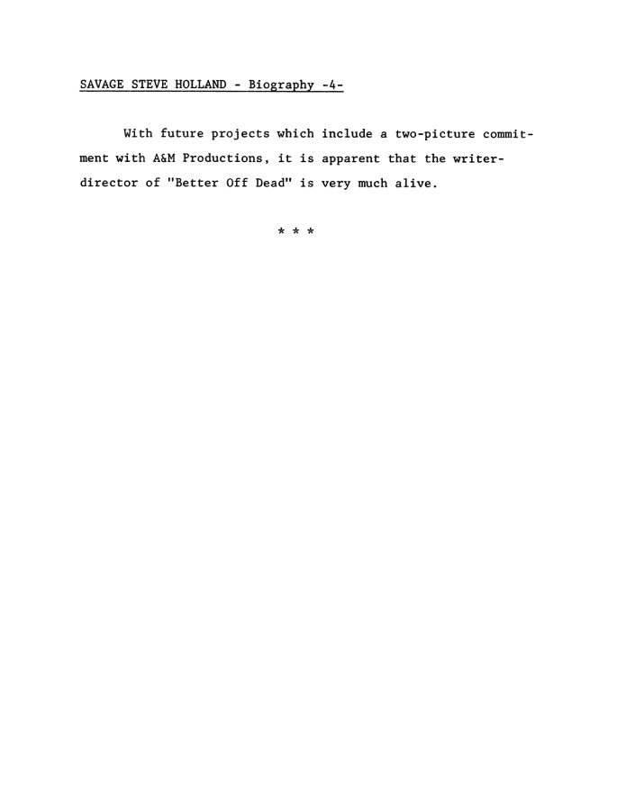 Better Off Dead press kit notes collectible (photo 29)