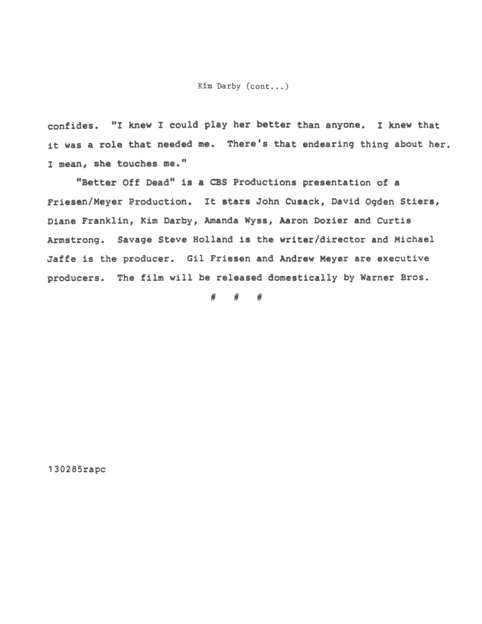 Better Off Dead home video release (photo 27)